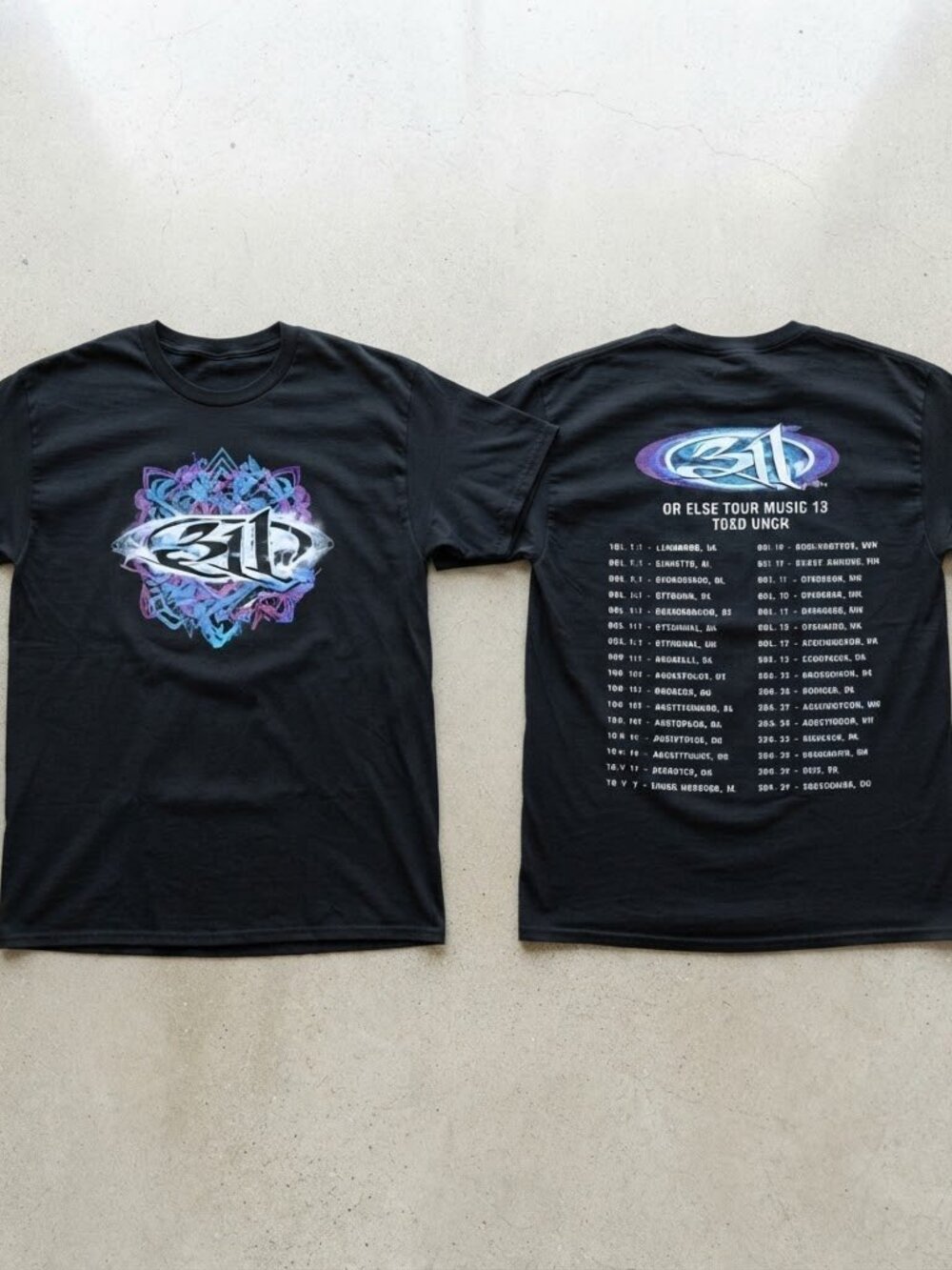 311 Summer Tour 2026 Electric Oval Logo Black T-Shirt Unisex S-4XL